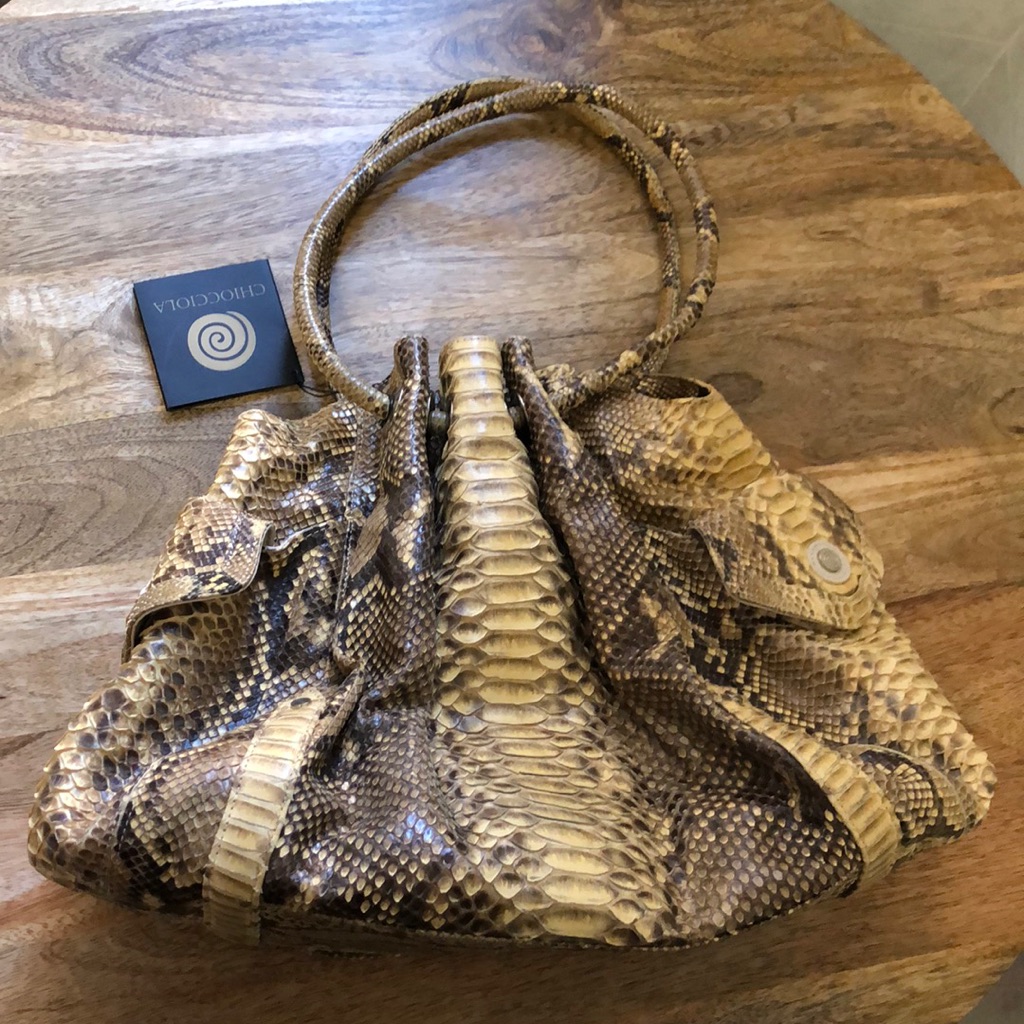 Chiocciola Python Bag